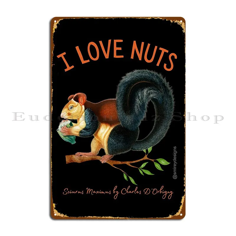 Sciurus Maximus Metal Sign Cave Designing Customize Rusty Character Tin Sign Poster