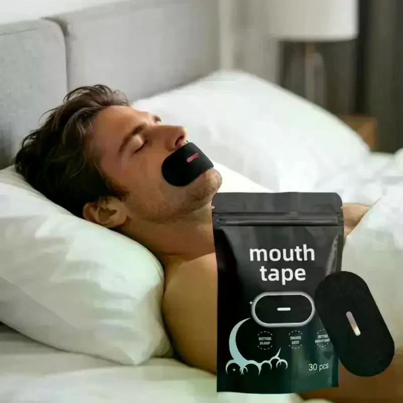 【Y】30Pcs Anti Snoring Sleep Strips Adhesive Tape Breathable Mouth Tape Sleep Accessories For Improving Sleep