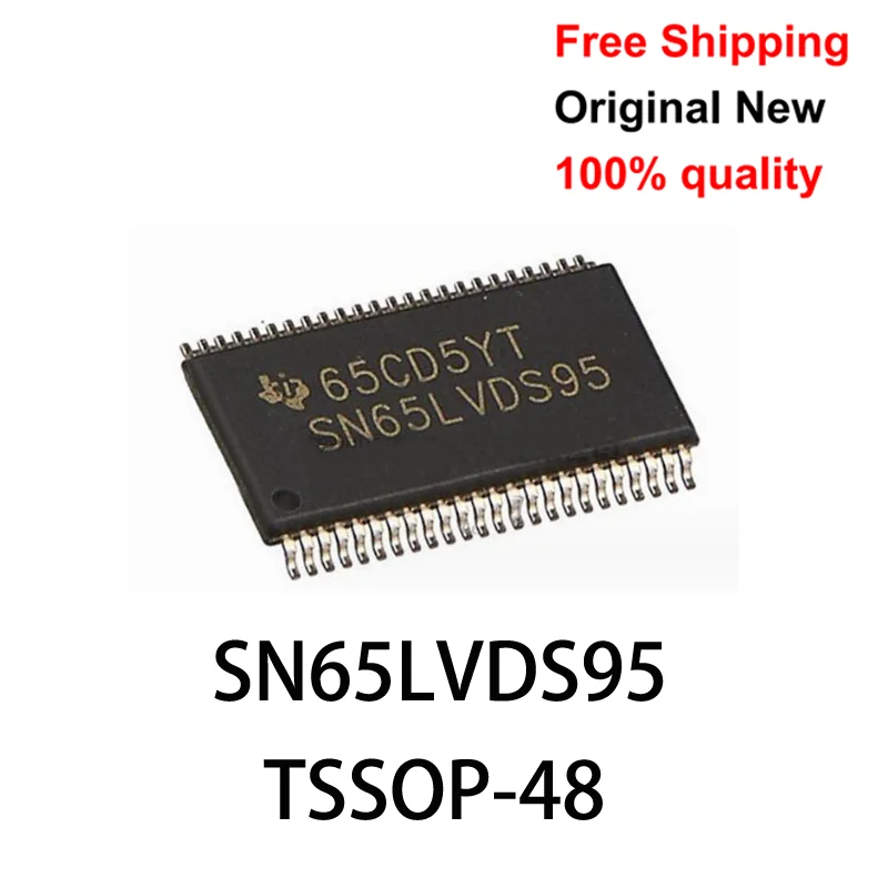 (2 piece)100% New SN65LVDS95 SN65LVDS95DGGR TSSOP-48 Serializers & Deserializers - Serdes