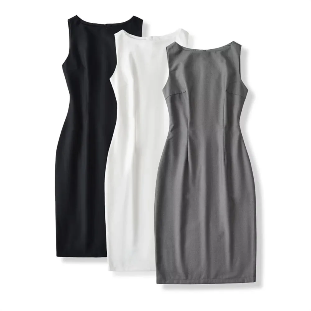 

2026 Temperament Dresses For Ladies Vestidos Dress Woman Business Elegant Commuting Simple Style Office Package Hip Solid Color