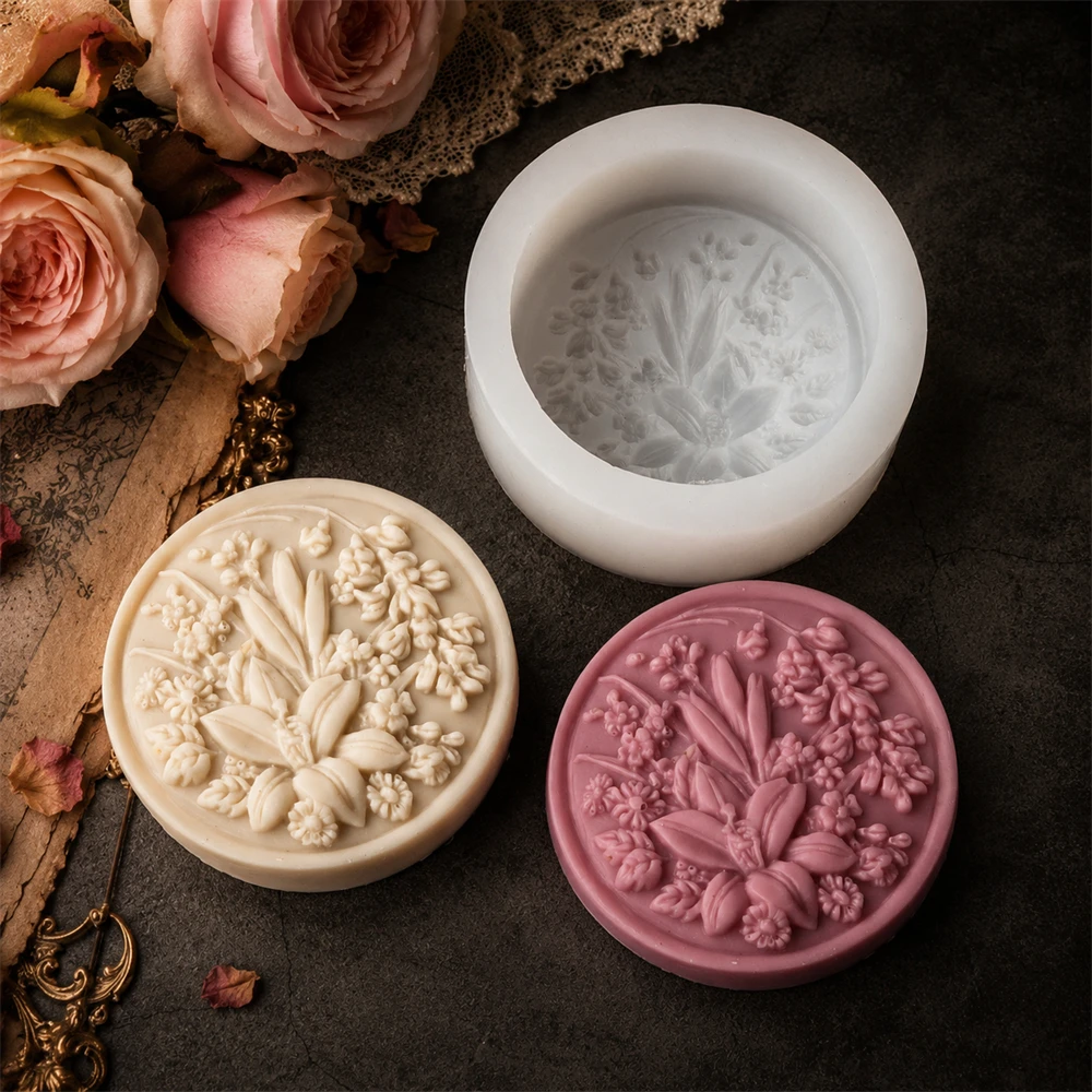 3D Floral Silicone Soap Mold R - Soap Making Gifts recension och pris