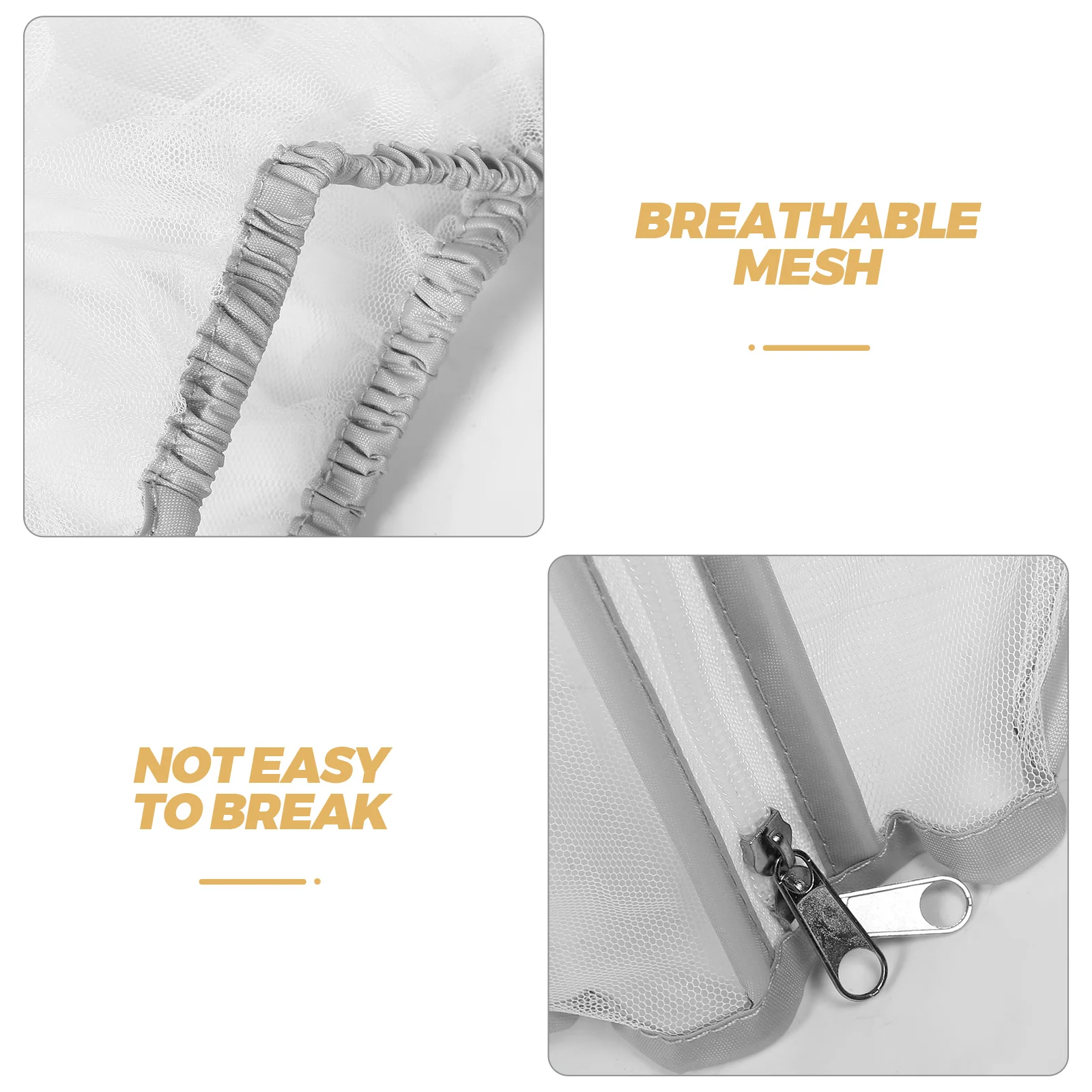 خيمة سرير بمظلة بسحاب مناسبة للسفر وشبكة قابلة للتنفس لحديثي الولادة وآمنة ومحمولة وخفيفة الوزن وقابلة للطي