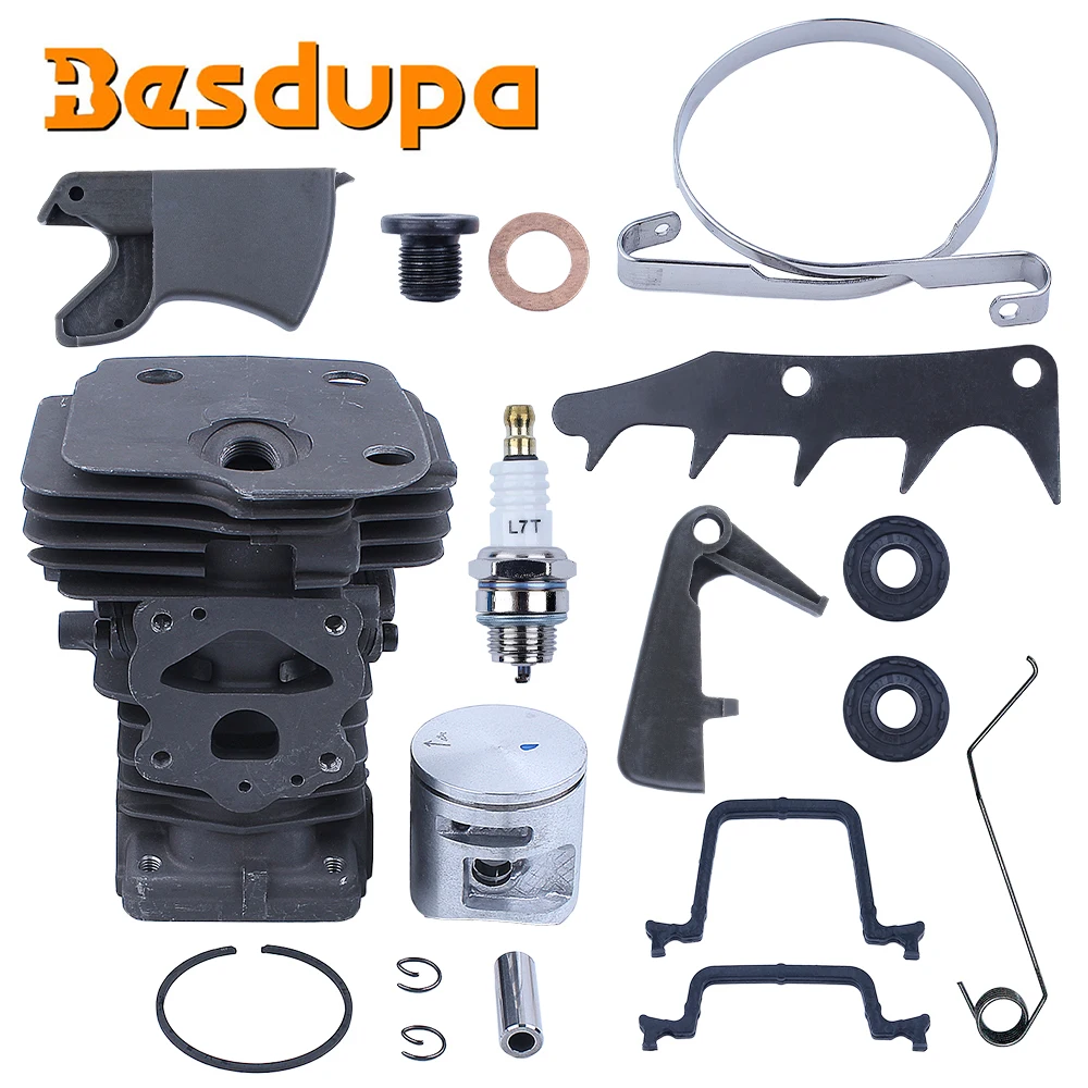 44mm Cylinder Piston Throttle Trigger Kit for Husqvarna 445 450 450E Replace Part For 544119802