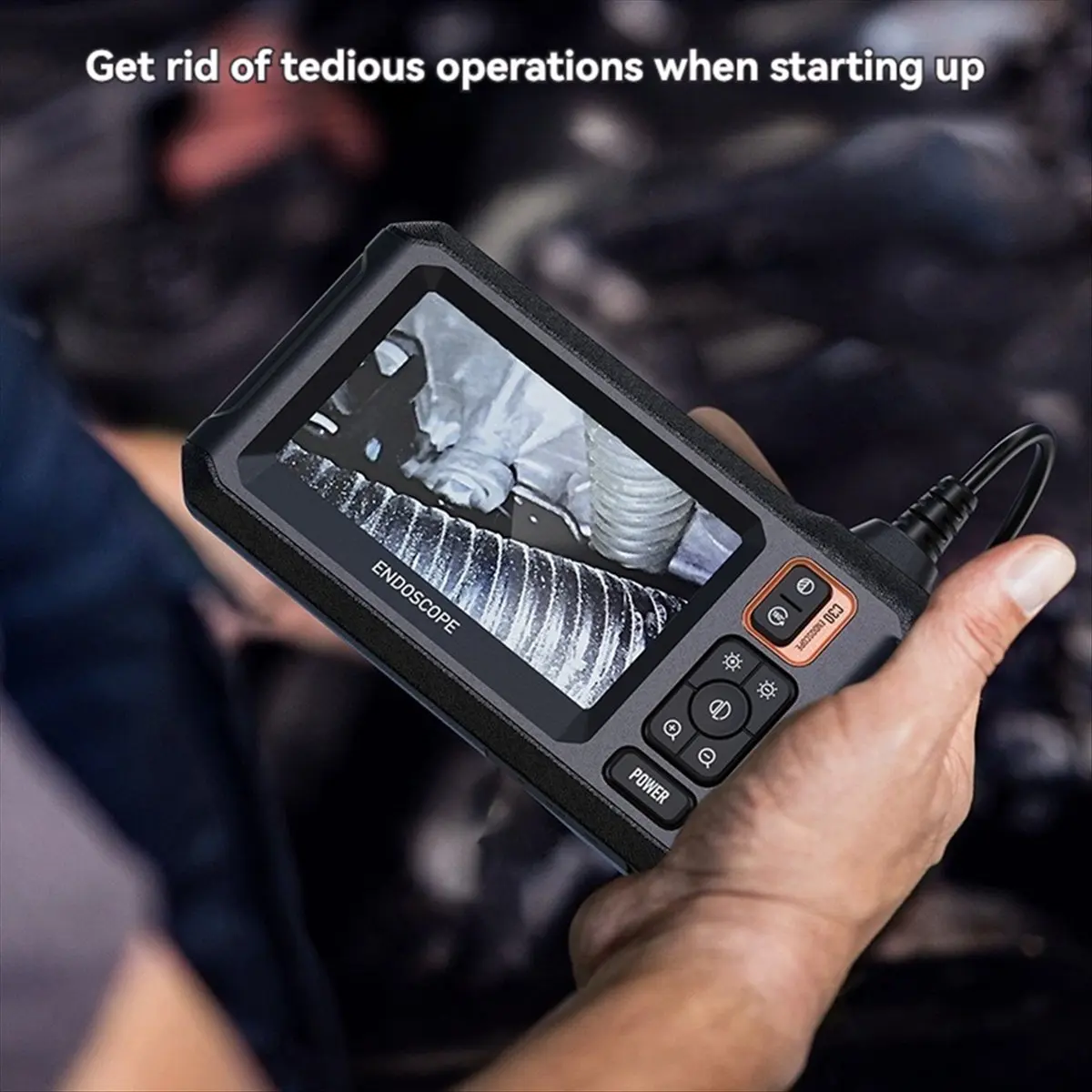 one-day-industrial-endoscope-camera-43inch-ips-screen-hd1080p-ip67-waterproof-for-pipe-sewer-inspection-car-repair