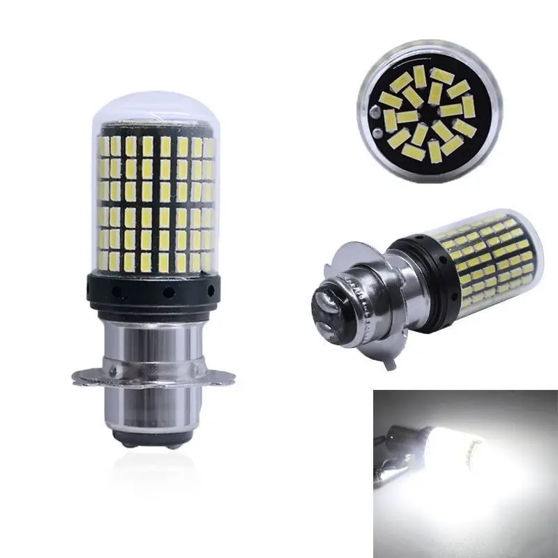 12V-80V Led Motorcycle Headlight led Lights H4 BA20D P15D 3014 144 High Low Beam 6000K White Moto Bulbs Accessories Fog Lamp