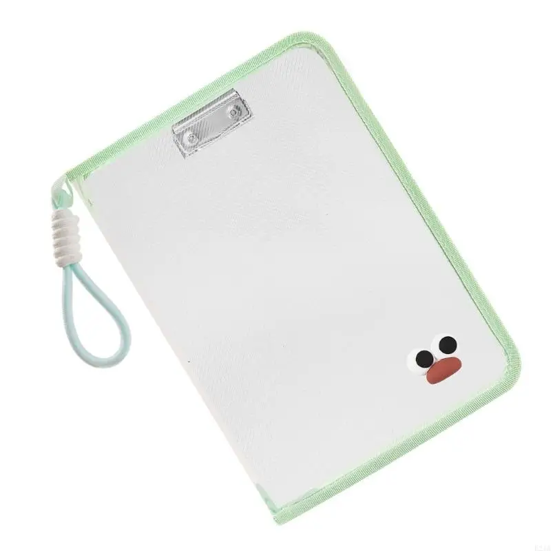 

Letter Size Folder Water Resistant Clear PVC Document Organiser With Handle Zippered File Storage Bag For Office School