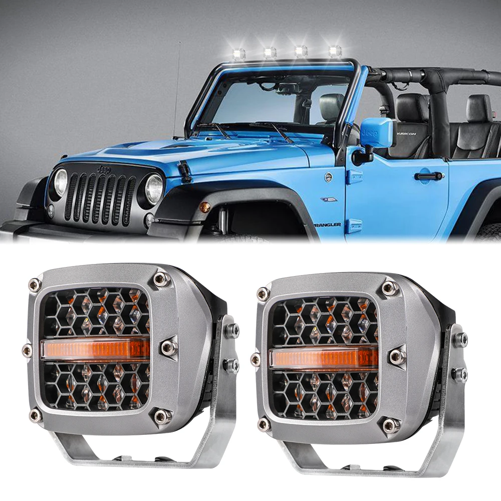 

3.5Inch 60W Led Work Light Bar Spot Beam Driving Fog Light Road Lighting For Car Truck Jeep Utv Atv Suv Boat Marine Motorcycle