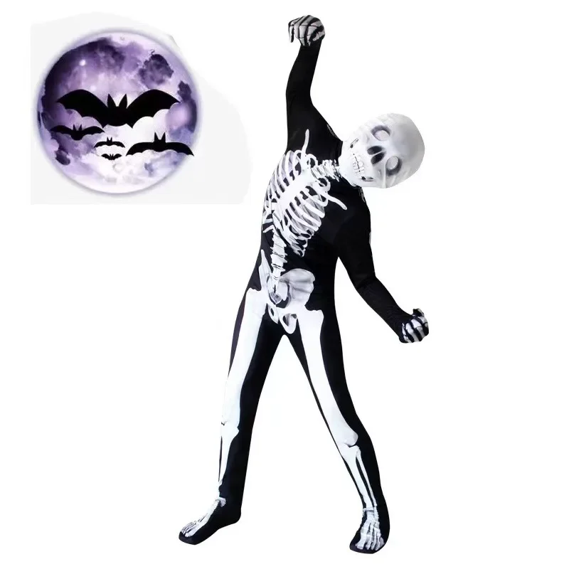 Christmas Scary Zombie Costume Skeleton Skull Cosplay Costume Suit Halloween Costume for Kids Adult Carnival Party Dress Up