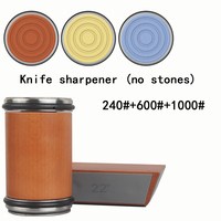 Rolling Knife Sharpener Magnetic Knife Holder Diamond Sharpening Stone Kit with 15 and 20 Degrees Angle Roller Kitchen Accessory