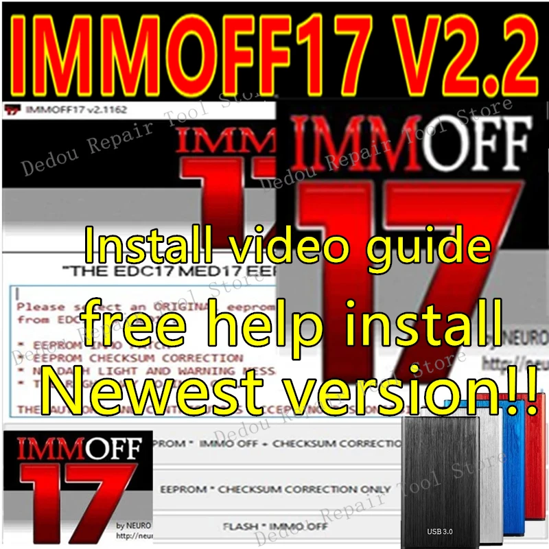 

Newest Immo Off iMMOFF17 Software EDC17 Immo Off Ecu Program NEUROTUNING Immoff17+ free keygen+ install video+ free help instal