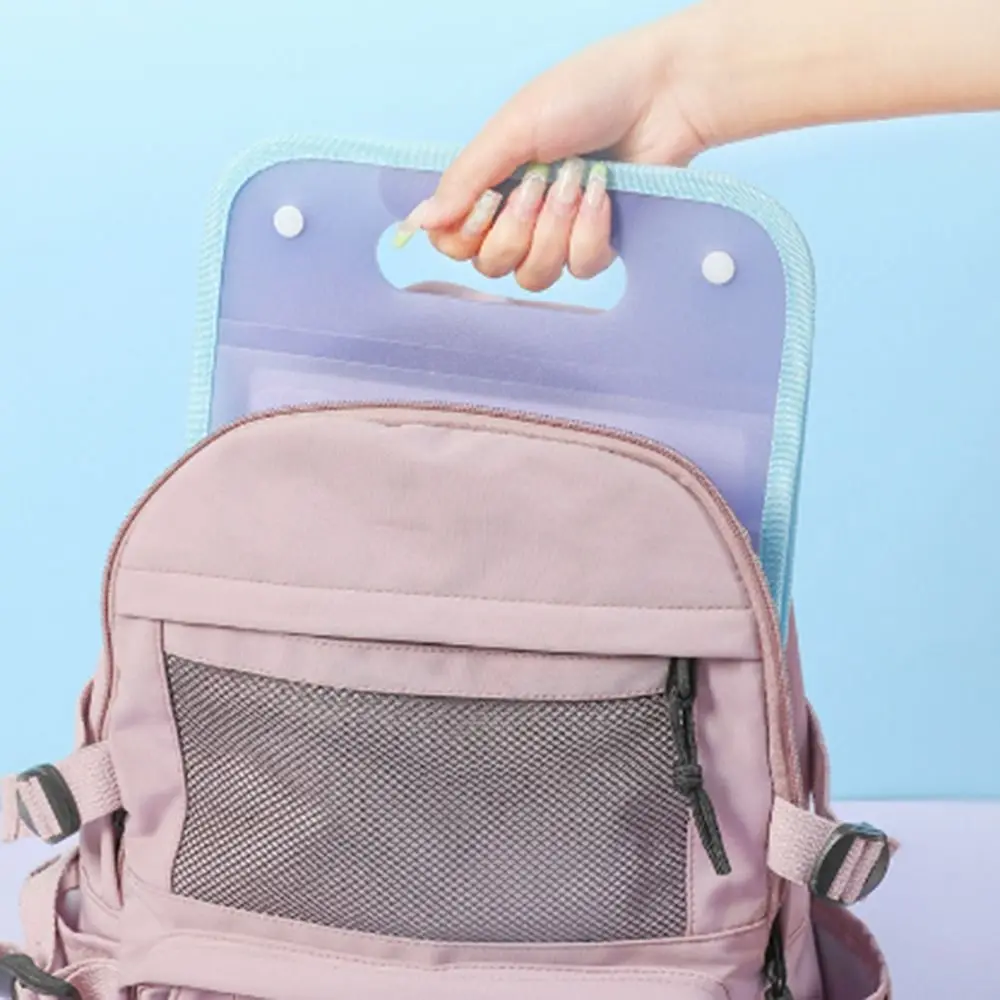 

Vertical Accordion Zipper Bag 13 Pockets Waterproof A4 File Folder Large Capacity Classified Storage Test Paper Storage Bag