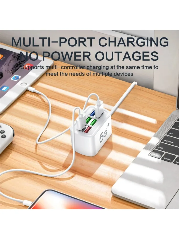 Tira de energia usb 6usb carregador de telefone adaptador universal multi porta cabeça de