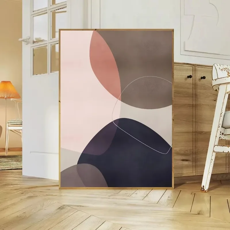 Grafisches Abstraktes Poster Leinwandgemälde Kunst Moderne Wohnzimmer Schlafzimmer Café Bar Raumdekoration Wandkunst Geschenk