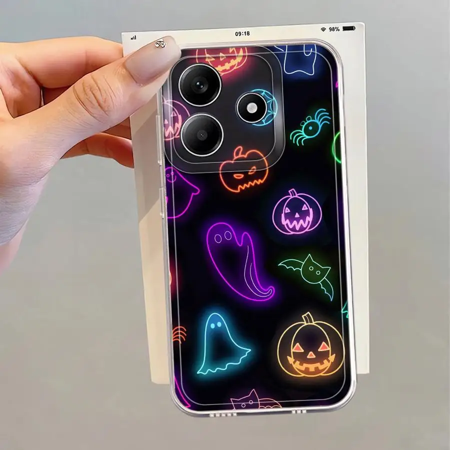 Casing Halloween Lucu dan Imut untuk Xiaomi Mi 11 Lite 11T Pro, Penutup Ponsel Lembut