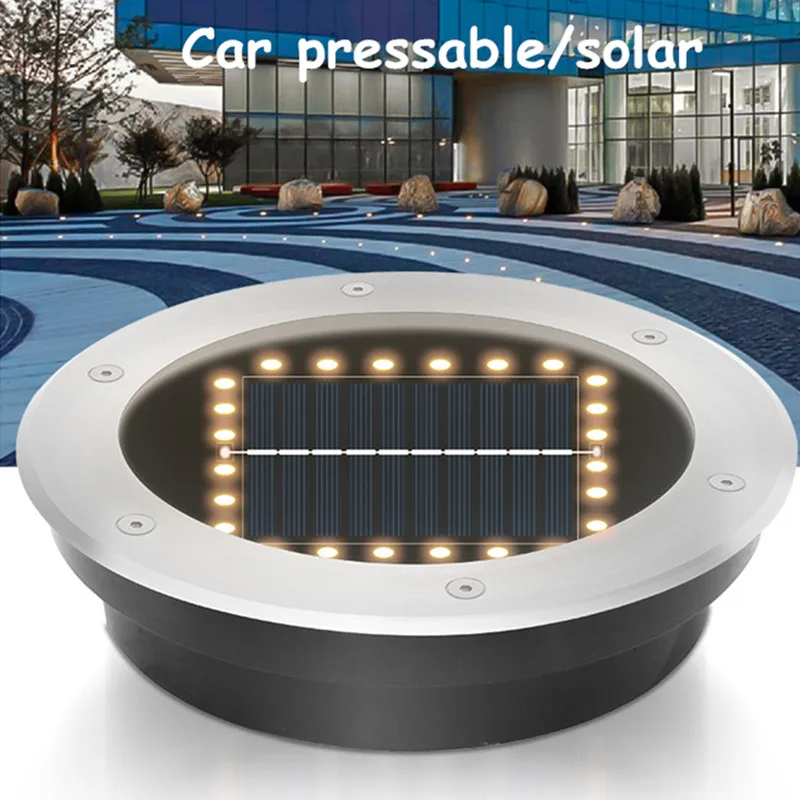 Solar Ground Light Outdoor Solar Lights Decking Outdoor Flooring Landscape Lighting Terraza Floor Light for Garden Yard Step