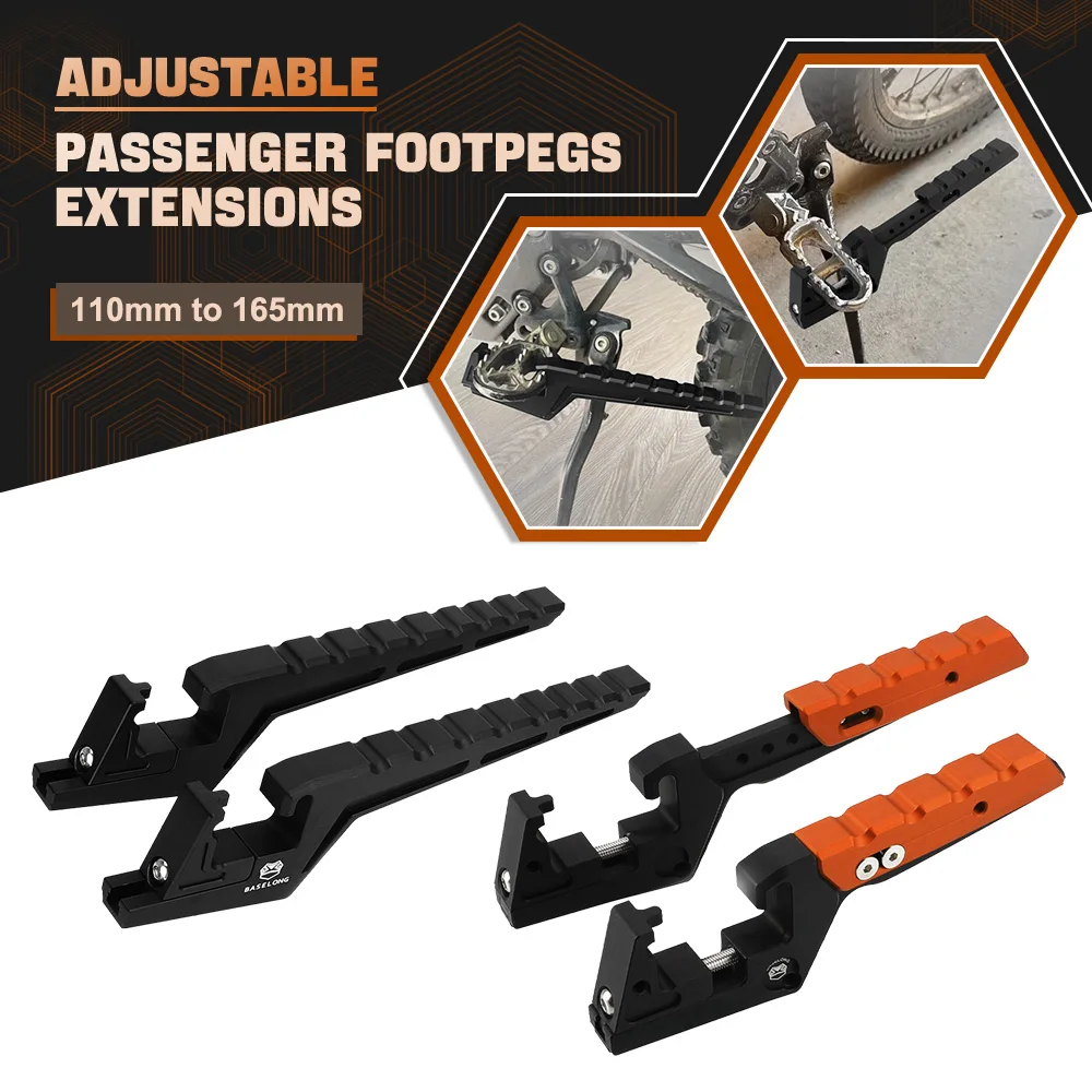 

Adjustable Passenger Footpegs Extension For KTM EXC XS XC XCW SX SXF Husqvarna FE TE FC TC FX TX 125 250 300 350 450 500 505 520