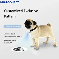 MIAODOUPET Puppy led puppy walking custom Innovative Product Pet Social Lamp Custom Pattern OEM Dog Name LED Lights