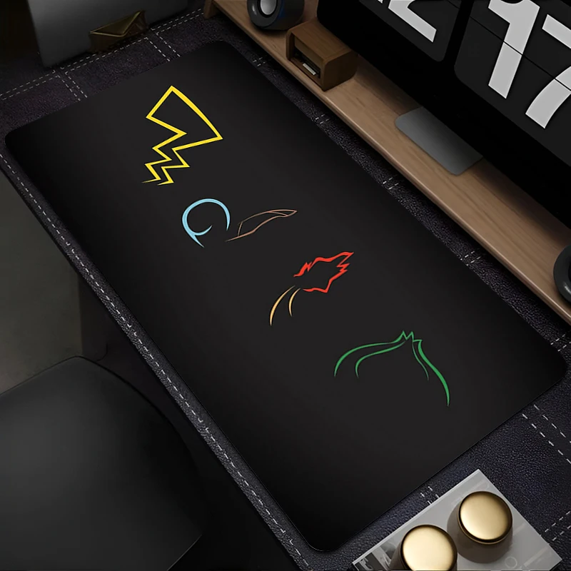 

Gaming Mouse Pad HD Print Anime Desk Mat Gamer Professional Premium P-pokemonS Mousepad Speed Control Accessories Keyboard Pad