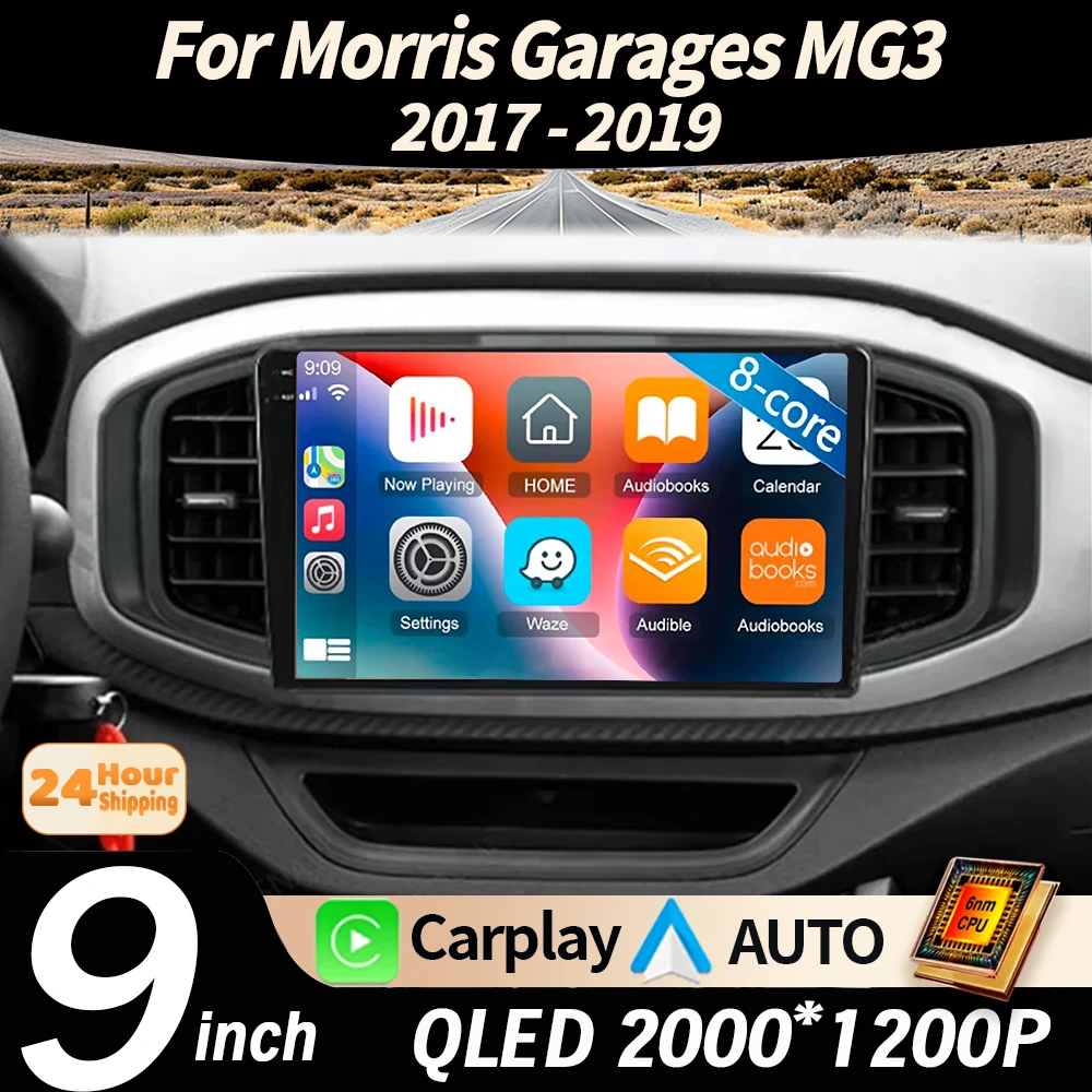 Android 16 Carplay Auto For Morris Garages MG3 2017 2018 2019 Car Radio Multimedia Player GPS Stereo Navigation WIFI+4G DSP 2din
