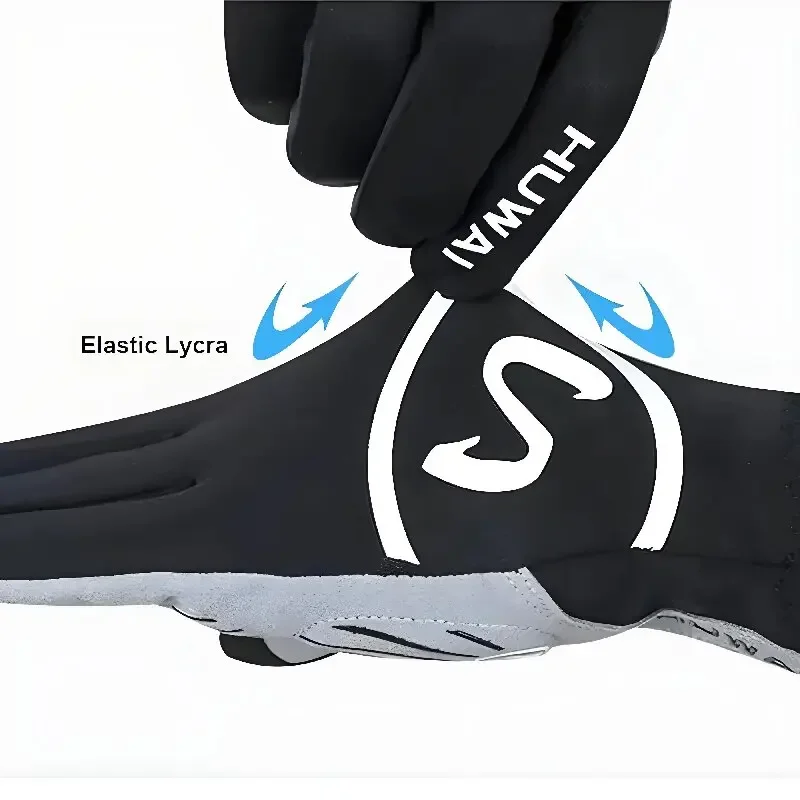 Volle Finger Radfahren Handschuhe Touchscreen Anti-slip Fahrrad Lycra Stoff Fäustlinge Bicicleta Rennrad Lange Handschuhe