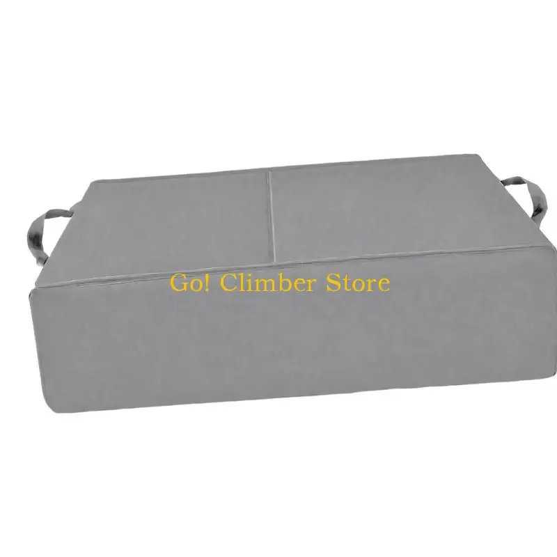 Q84C 600D Fabric Vibration Platform Cover with Remote Storage Pocket for Between-Session Fitness Equipment Care and Organization