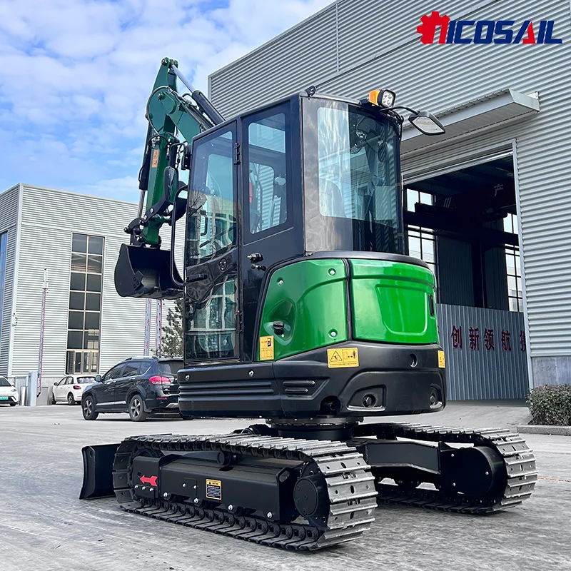 Escavadeira agrícola de 3,5 ton mini escavadeira de esteira mini escavadeira durável construção e paisagismo escavadeira hidráulica