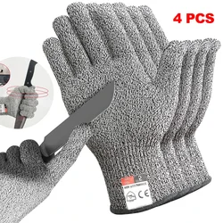 HPPE Level 5 Safety Cut Resistant Gloves High Strength Kitchen Industrial Scratch & Cut Resistant Gardening Glass Cutting