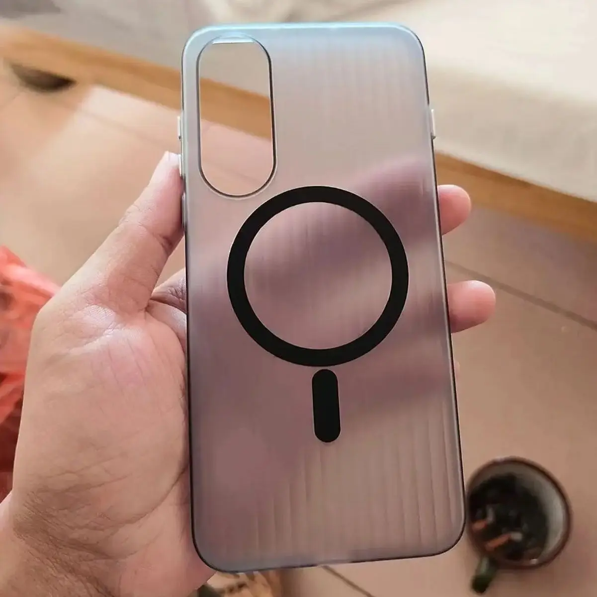 

Case For OnePlus Nord 5 CE5 ACE 5 Ultra Racing Ice Fog Corrugated Magnetic PC Cover For OnePlus Nord5 Shockproof Bumper Funda