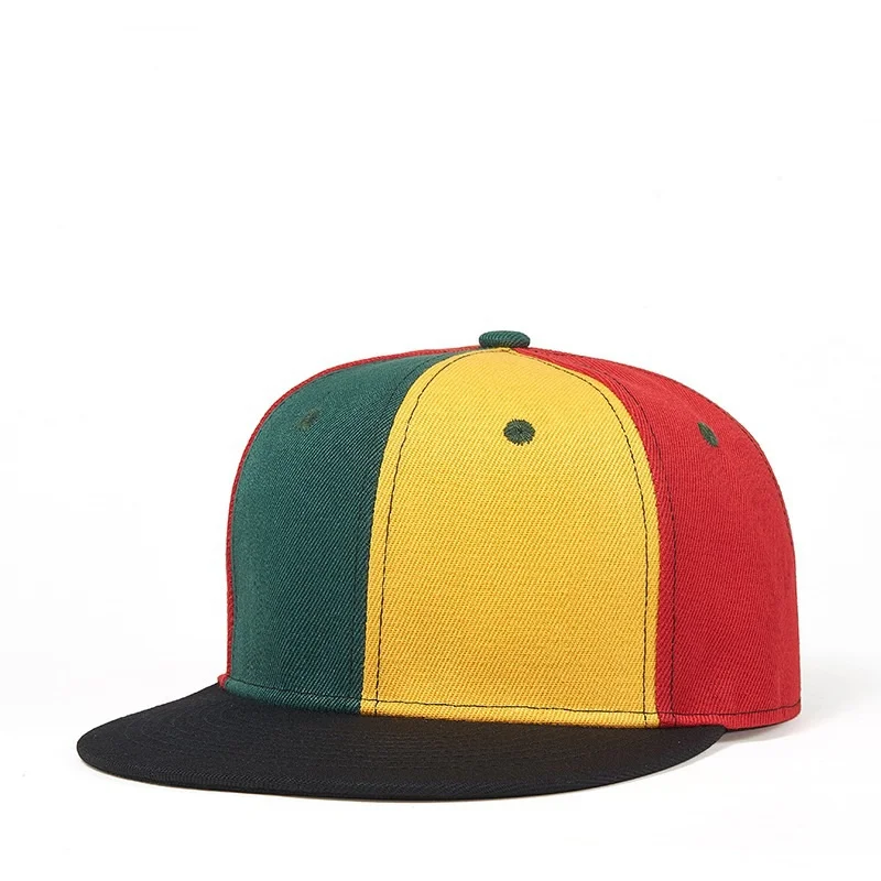 Men's trendy street mix hip hop flat brim baseball cap