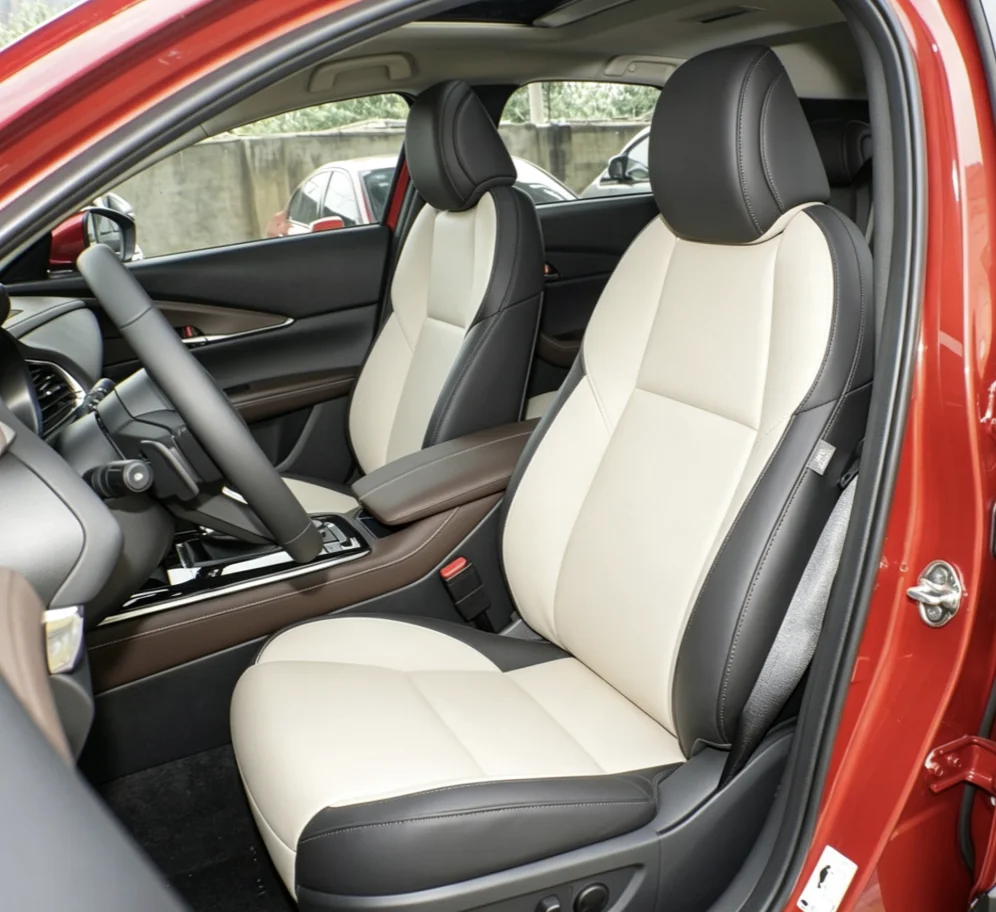 Für Mazda CX30 2020~2023 Maßgefertigte Autositzbezüge Luxuriöses Nappaleder 100% Passgenau Innenraumzubehör 360 ° Vollständige Abdeckung – Detail 8