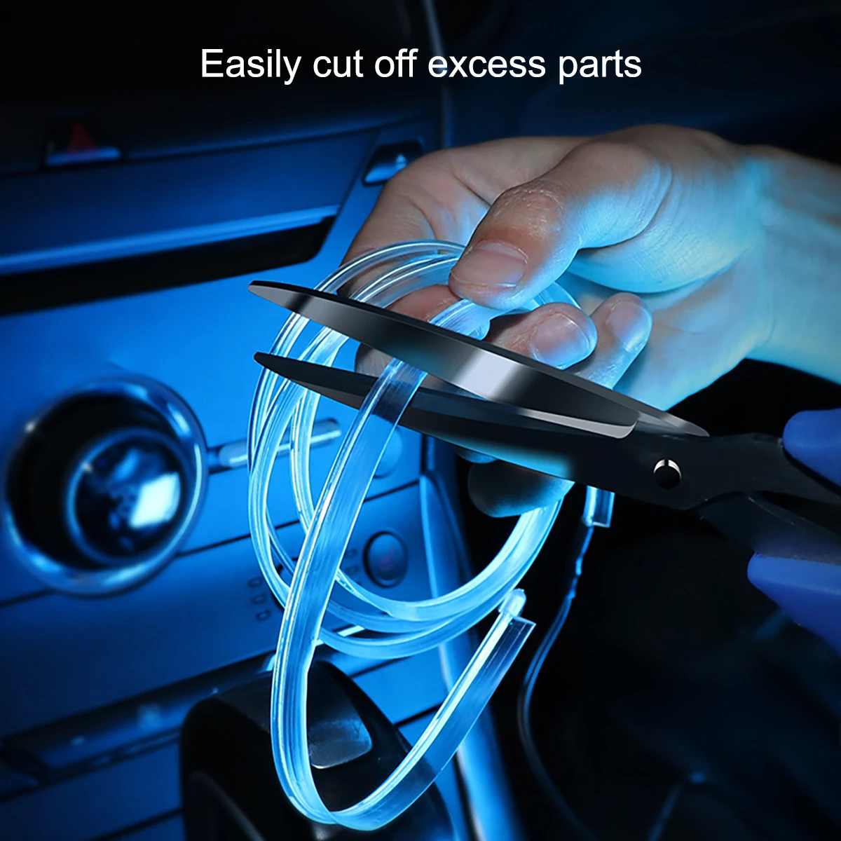 Car Interior Decorative Lamps 3M Strips Atmosphere Lamp Cold Light Decorative Dashboard Console Auto LED Ambient Lights Decorate