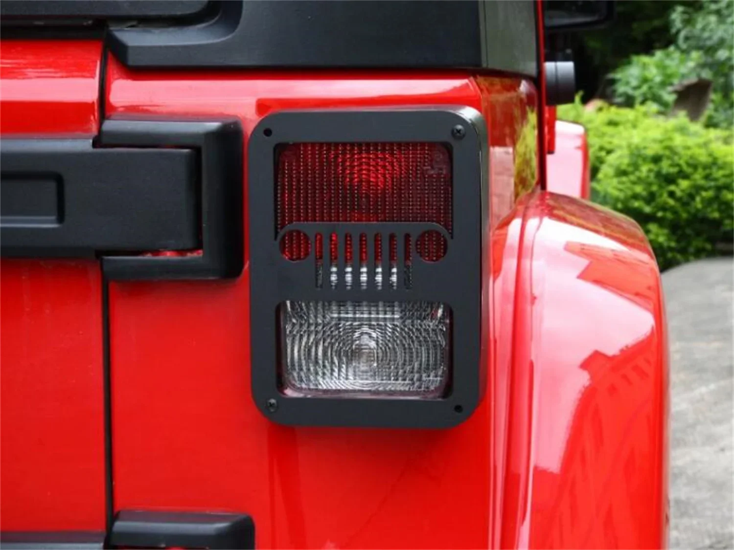 SXMA J216 Taillight Guard Tail Light Lamp Covers Blinds ABS Rear Taillight Guard For Jeep Wrangler JK 2007-2017