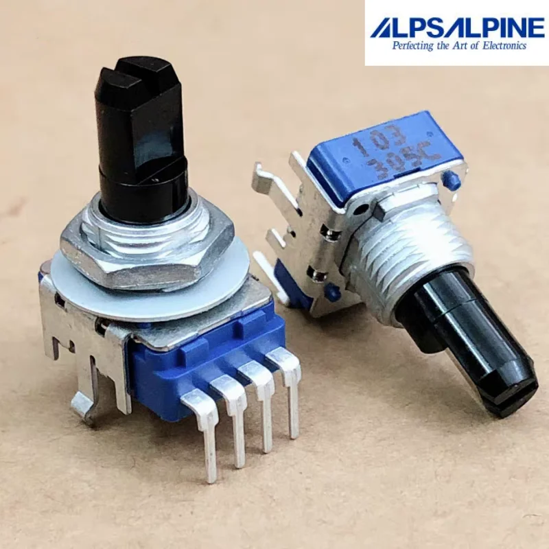 1pcs，Single loop carbon film potentiometer，RK11，103，4Pin，The shaft length is 15mm，KORG PA1000 PA900 PA800 PA700  PA600  PA500