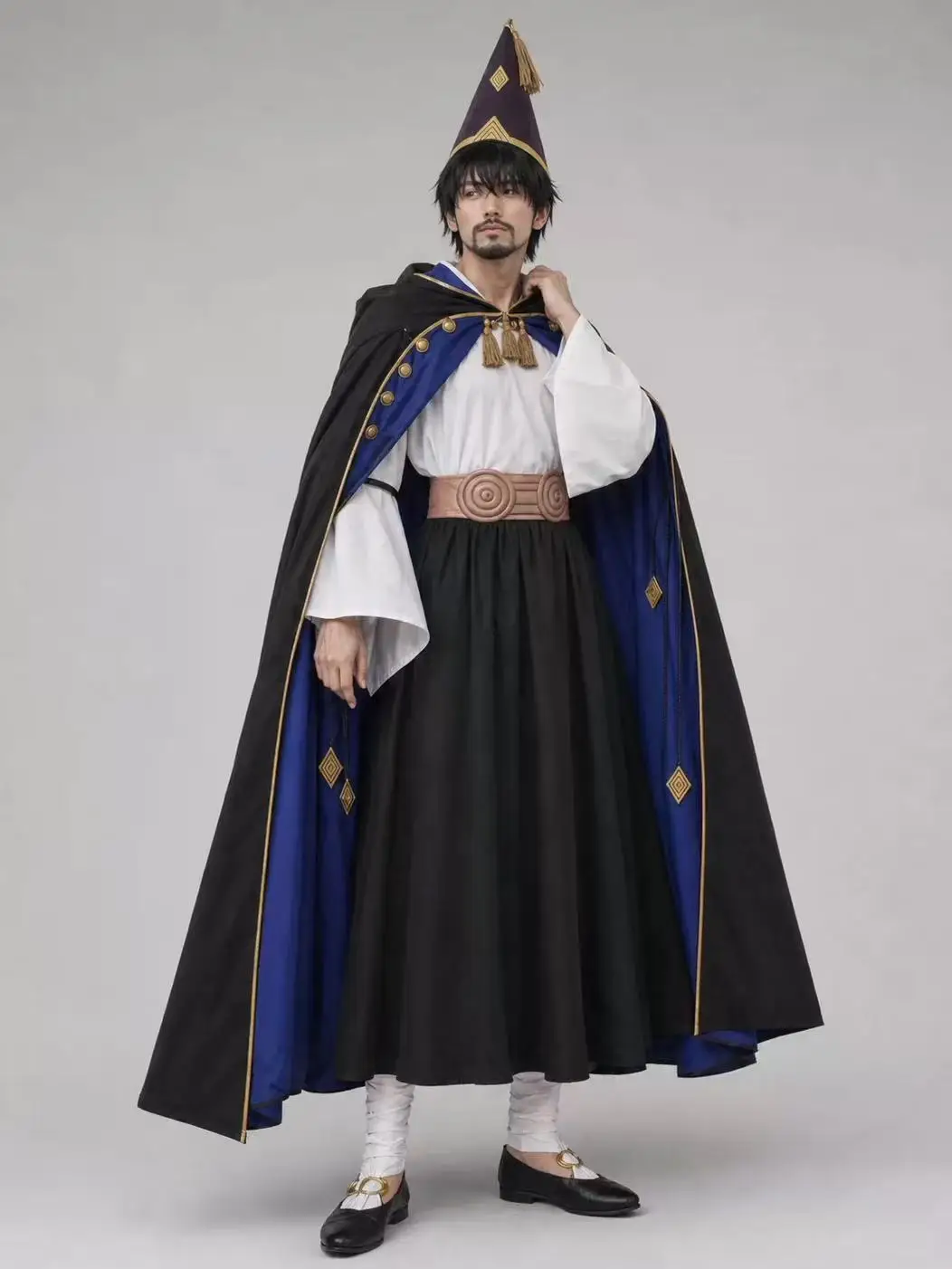 Qifrey Cosplay Costume Witch Hat Atelier Anime Magician Robe Cloak Belt Pointed Hat Set Adult Halloween Carnival Cosplay Outfit view 3