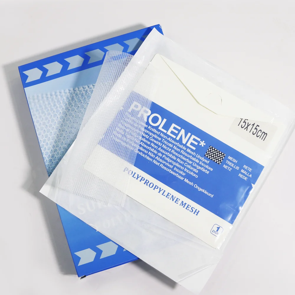 Veterinary Hernia Mesh Repair Polypropylene Surgical 6*11cm 30*30cm 15*15cm for Animal Abdominal Wall Defect