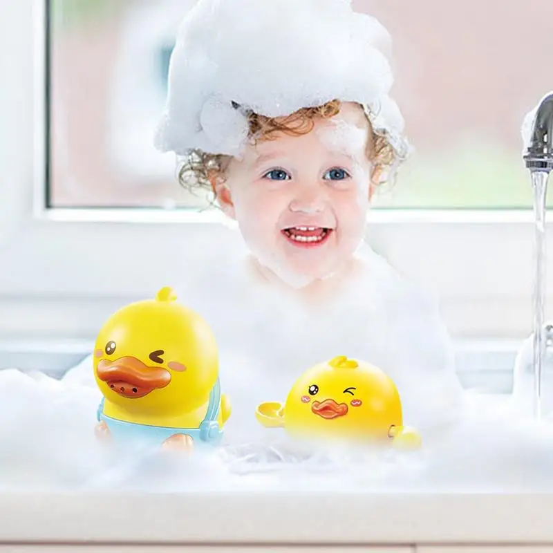 

Bath Fountain Toy Cute Yellow Duck Floating Wind Up Bath Toys Fun Bath Time Bathtub Toys Tub Toys Shower Toys For Birthday Aged