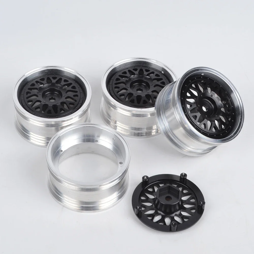 4pcs Aluminum Adjustable Offset Wheels Rims For 1:10 HPI Tamiya TT02 TT-01E XV-01 XV-02Pro 3Racing Sakura MST On Road Drift Car