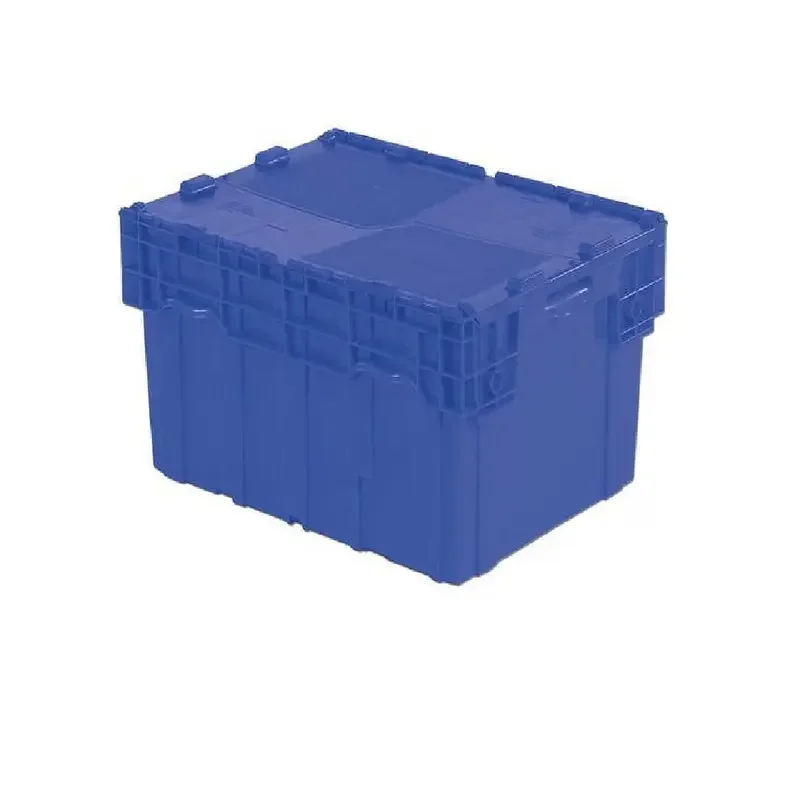

Attached Lid Container, 29.92 gal, 23 7/8 in L, 19 5/8 in W, 15 1/4 in H, Blue, Plastic