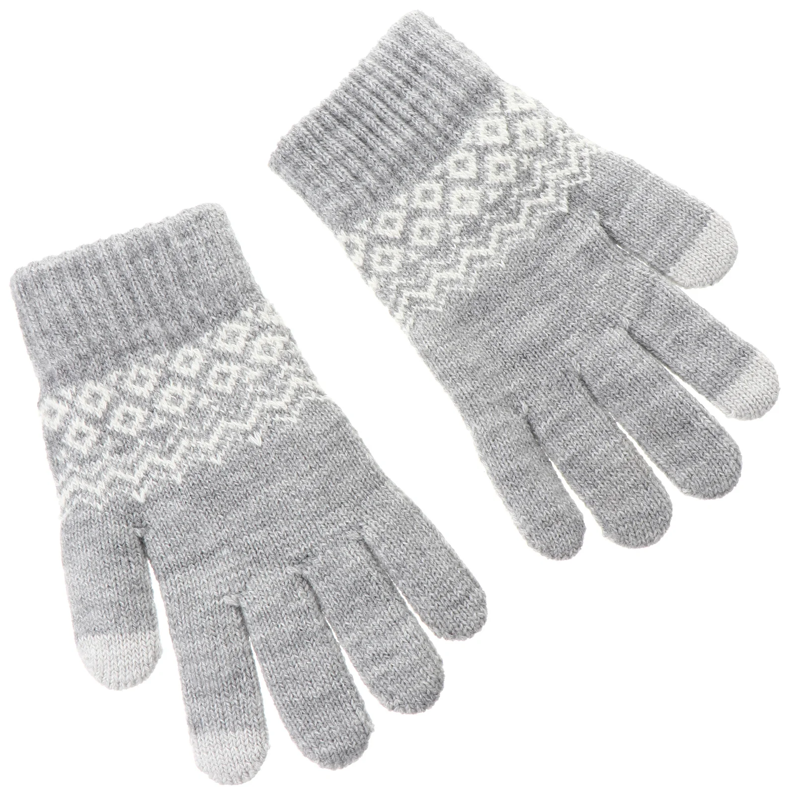 

1 Pair Touchscreen Gloves Winter Warm Knitted Unisex Mitts For Cycling Riding Cold Unisex Winter Gloves Weather
