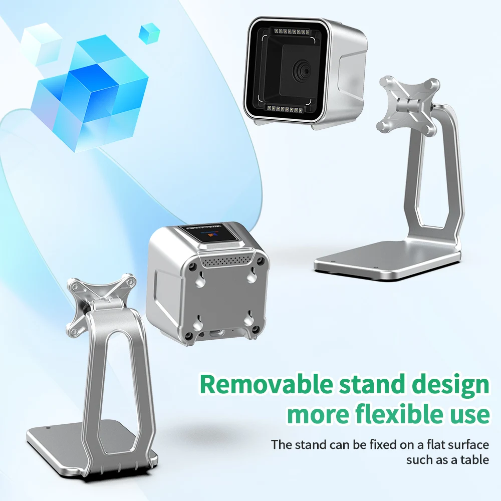Xincode Desktop Barcode Scanner USB Wired 2D QR Code Reader USB For Supermarket POS Barcode Scanner Price Barcode Reader