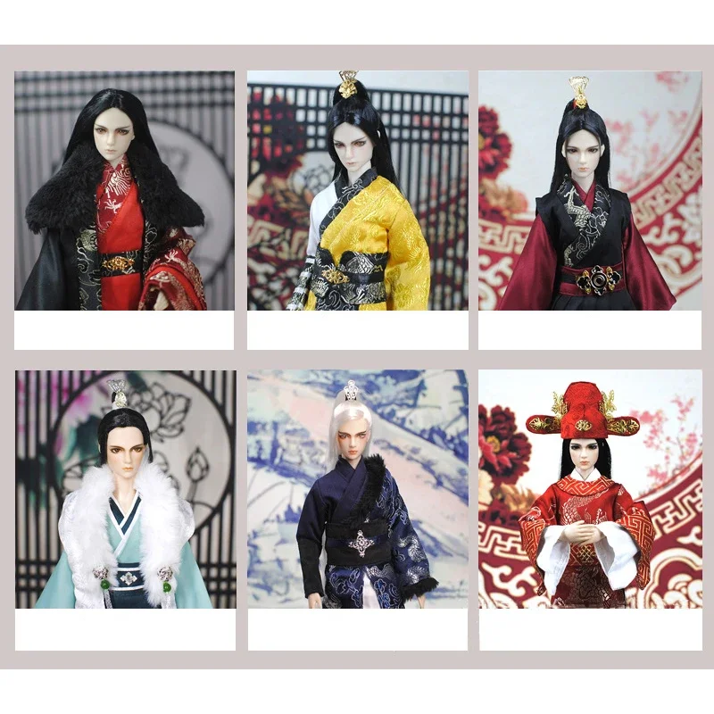 30cm Doll Chinese Ancient Costume Accessories 1/6 Male BJD Doll Replacement Clothing Doll Clothes Toy Gift Doll Accessories