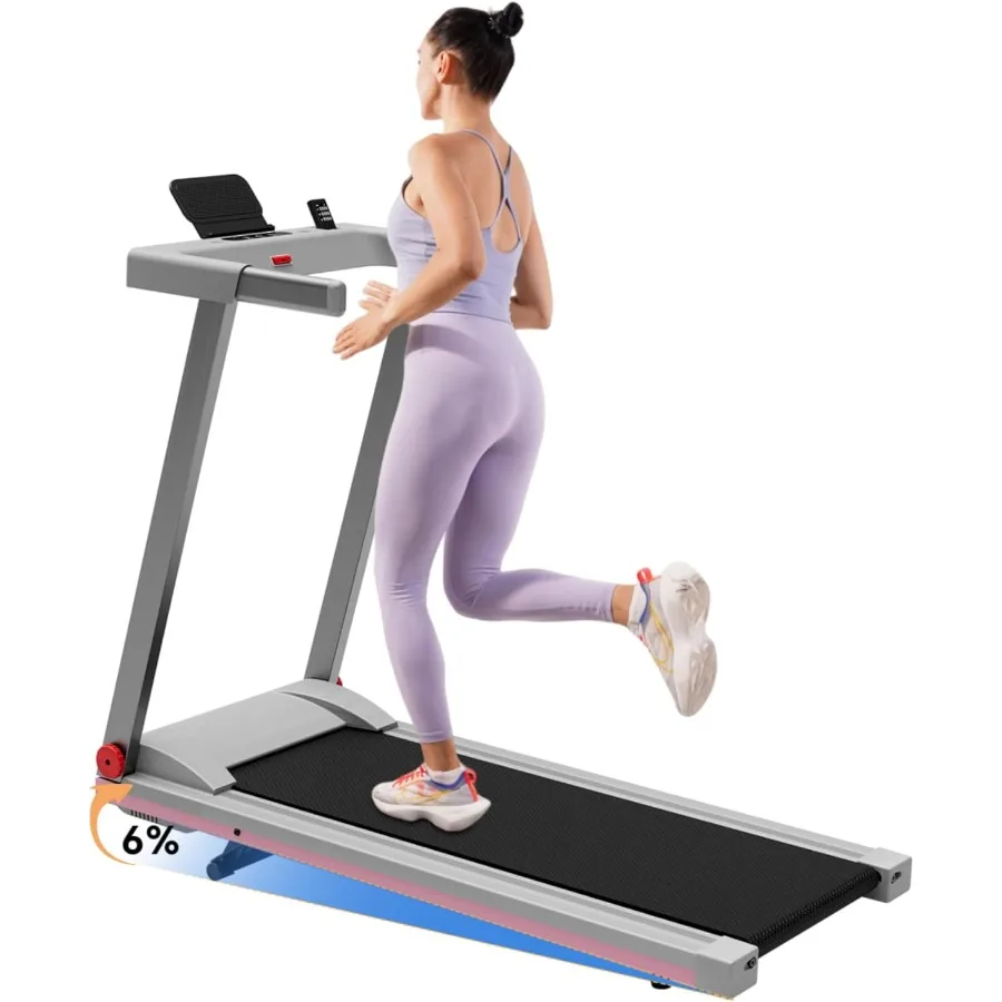 

Foldable Treadmill for Home Use with Incline Adjustment and Handrails 3.0 HP Motorized Running Machine Designed for Small Space