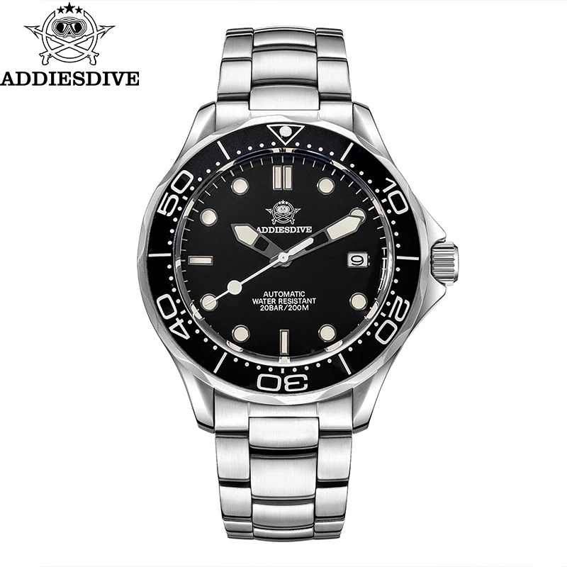 

ADDIESDIVE 42mm New Automatic Watch NH35 Mechanical Sapphire Wristwatch Luminous 200m Diving Waterproof Men’s Watch