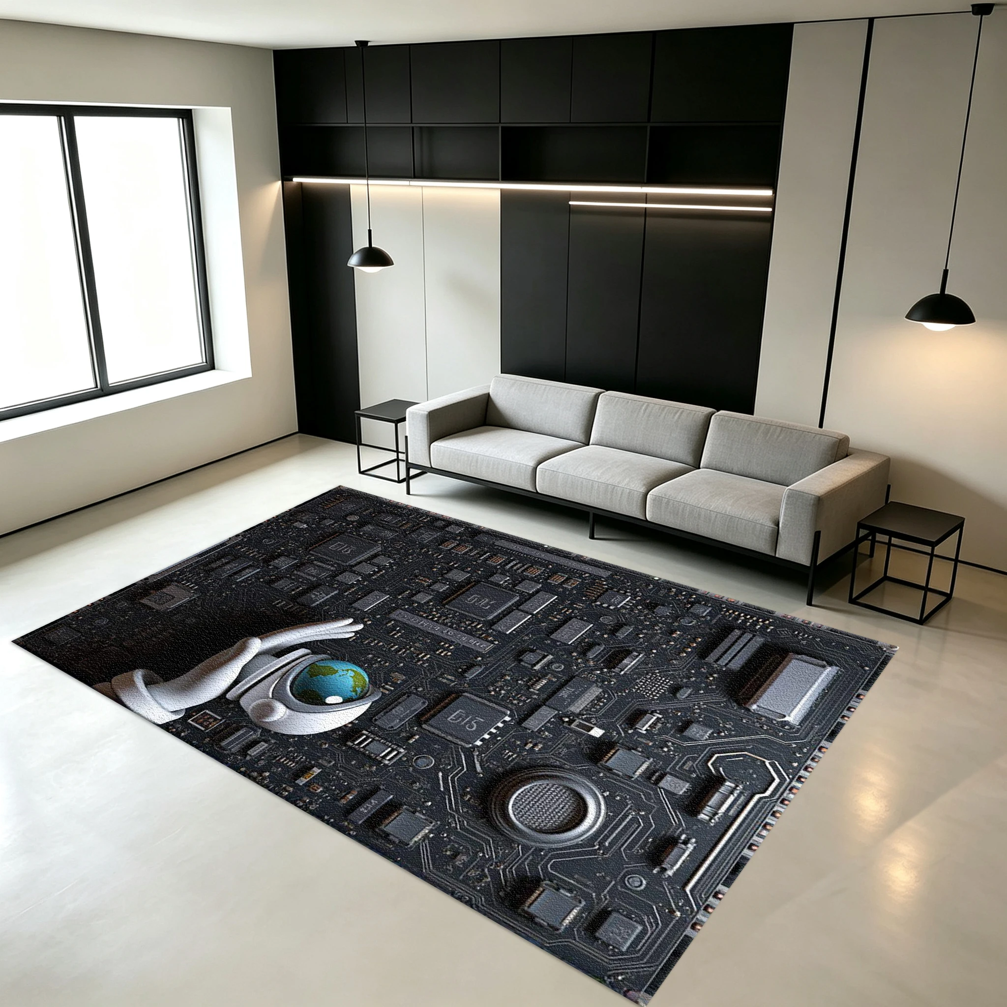 Office Tech Room - Tapis de sol antidérapant imprimé pour