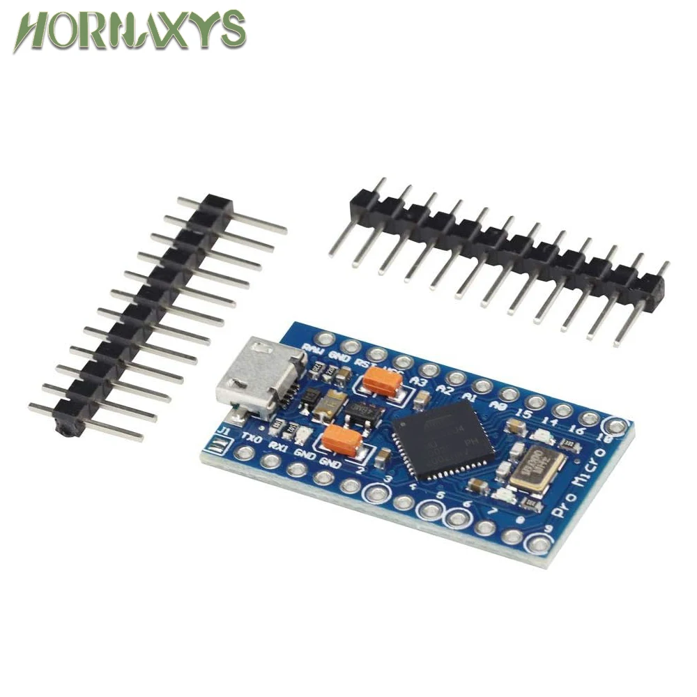 New Pro Micro for arduino ATmega32U4 5V/16MHz Module with 2 row pin header For Leonardo in stock . best quality