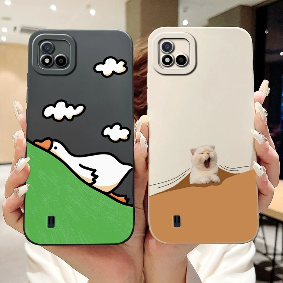 For Realme C11 2021 Case RMX3231 Cute Panda Cartoon Cover Soft Silicone Phone Case For Realme C11 2020 RealmeC11 2021 Back Cover