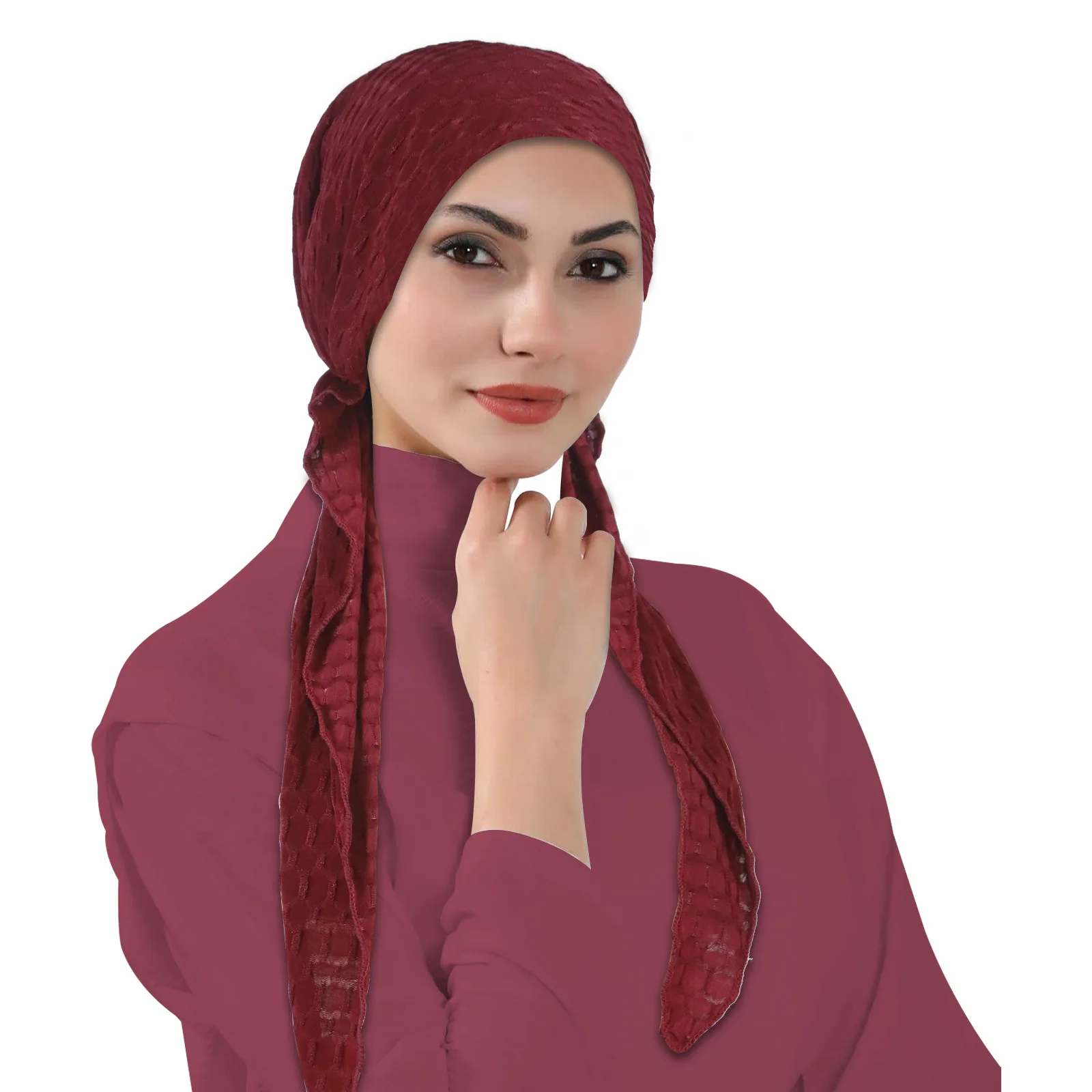 Nuovo Musulmano Hijab Turbante Donne Pre-Agato Cap Coda Lunga Foulard Berretti Cofano Testa Sciarpa Avvolgere Stretch Copricapi Turbante Mujer