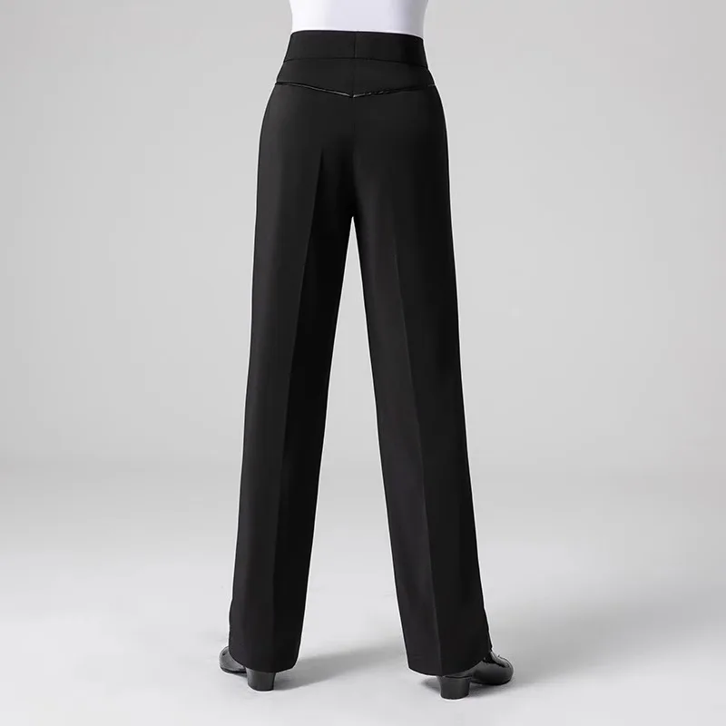 ที่กําหนดเองกางเกงเต้นรําละตินผู้ชายโมเดิร์นเต้นรํามาตรฐานแห่งชาติการแข่งขันสังคมกางเกงขากว้าง