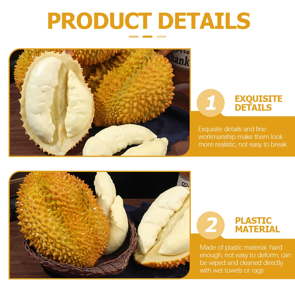 

Artificial Durian 23cm 27cm R om Size Fruit Decor for Home Party Kitchen Table Photography Props Kids EducationFlower