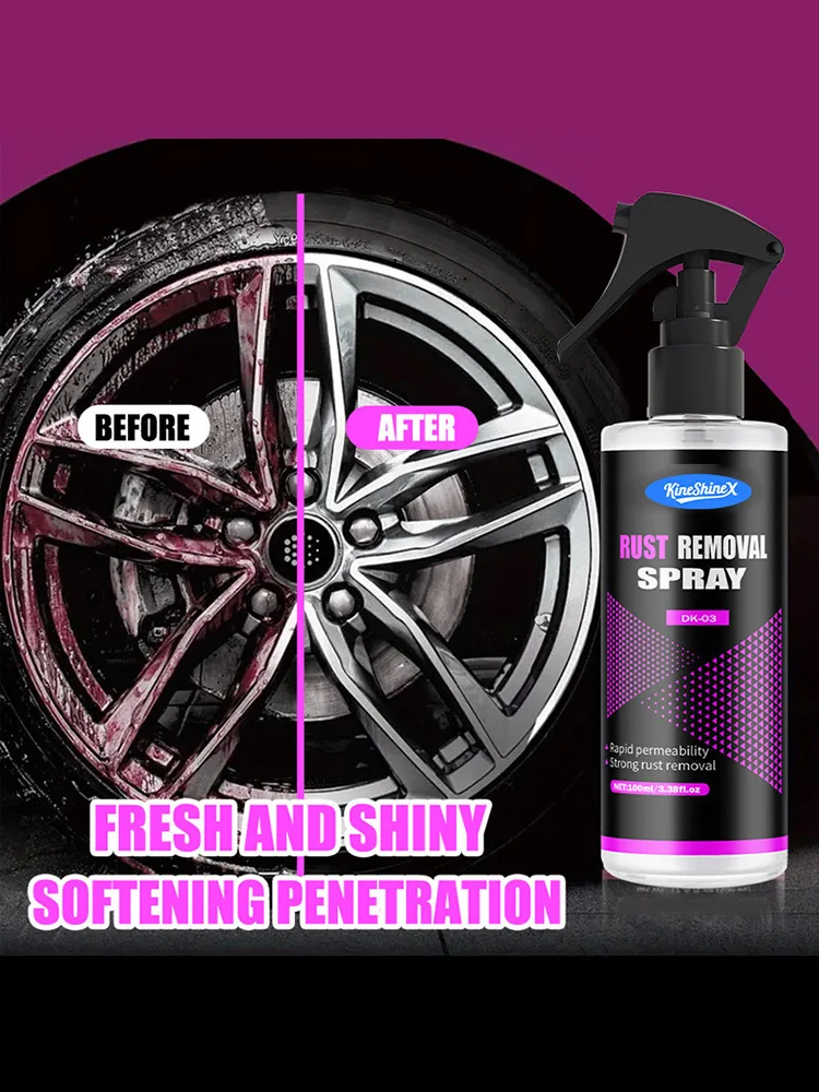 Car Wheels Rim Cleaner Multi Purpose Rust Remover Brake Paint Protect Metal Dust Iron Powder Remover Car Care Accessories
